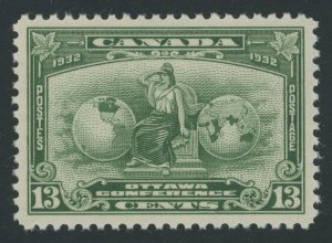 Canada 194 - 13 cent Britannia - VF+ Mint never hinged