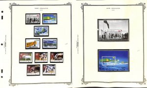 New Zealand Stamp Collection on 14 Scott Specialty Pages, 2007-2008 Mint NH (CF)