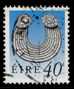 IRELAND QEII SG758b, 1990 40c black & new blue, FINE USED.