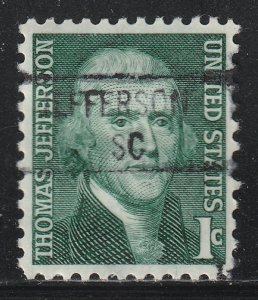 Precancel - Jefferson, SC - PSS 841