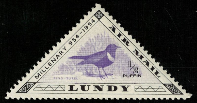 Air Mail 1/2 puffin, Bird, Lundy (T-5262)