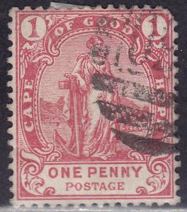 Cape of Good Hope 60 USED 1893 Hope Standing BONC