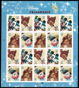 PCBstamps   US #3865/3868 Sheet $7.40(20x37c)Disney Characters, MNH, (3)