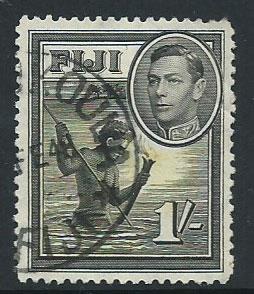 Fiji  GVI SG 262  VFU perf 12½  2 small reverse creases