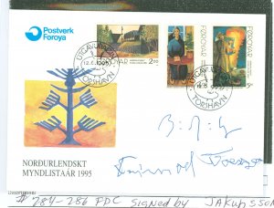 Faroe Islands #284-286   (Fdc)