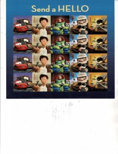 Disney Send a Hello Pixar Forever US Postage Sheet #4553-57 VF MNH