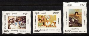 Cambodia Sc 1115-7 NH set of 1991 - Nat'l Festival