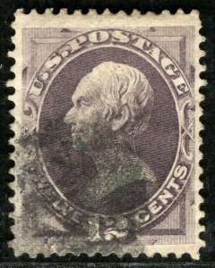 USA Stamp Scott.151 12c Dull Violet HENRY CLAY (1870) Used Cat $220- ORANGE300