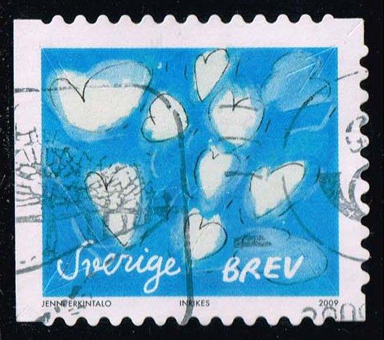 Sweden #2604c White Hearts; Used (1.50)