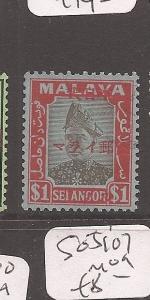 Malaya Jap Oc Selangor Red Cross SG J316 VFU (9dao)