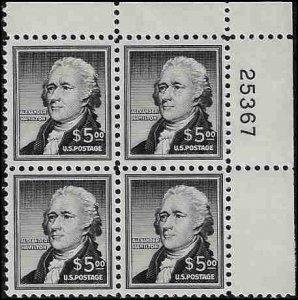 1053 Mint,OG,NH... Plate Block of 4... SCV $210.00... VF/XF