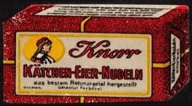 Vintage Germany Poster Stamp Knorr Egg Noodles Made From Best Raw Material