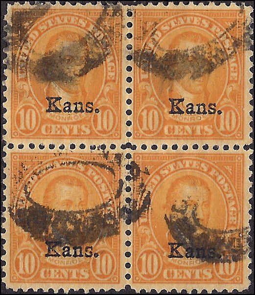 668 Used... Block of 4... SCV $50.00