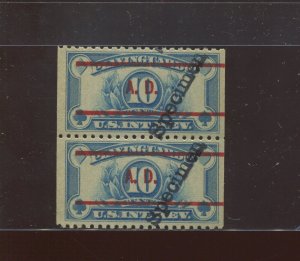 RF23 Playing Cards Revenue Mint SPECIMEN Coil Pair of 2 Stamps NH (BY 1631)