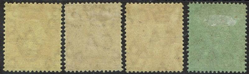 CAYMAN ISLANDS 1921 KGV 3D BOTH SHADES 4D AND 1/- WMK MULTI CROWN CA