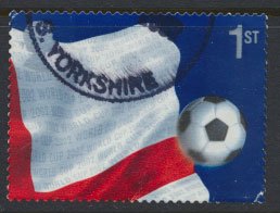 GB Used  from SG MS 2292  SC# 2056b World Cup Football  Right Quarter of Flag