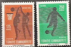 TURKEY 1995-96 MNH 1974 Sports