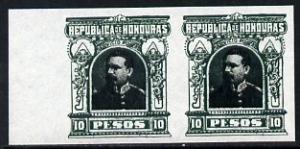 Honduras 1891 Pres Bogran 10p imperf pair being a 'Hialea...