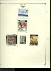 Collection, Sri Lanka Part A Mostly Scott Page, 1973/1984, Cat $132, Mint & Used