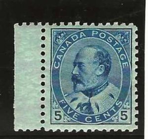 Canada Scott 91 2c Blue Edward VII Issue M/NH.  In a VF state for this issue