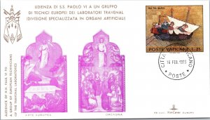 Vatican FDC 1973 - HH Paul VI to European Technicians - Kim Covers - F30904