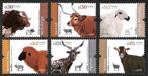 Portugal 2018, Farm animals, local races 6v, MNH