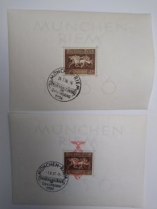 XL item Germany B90, B105 used souv sheets PY: CV $111