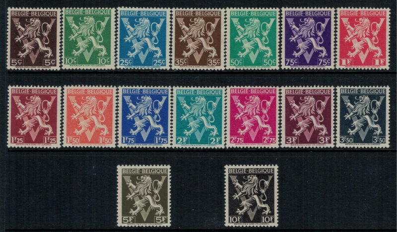 Belgium #338-53*  CV $12.30