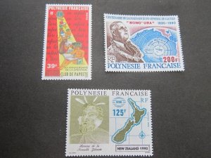 French Polynesia 1990 Sc 542-3 set MNH