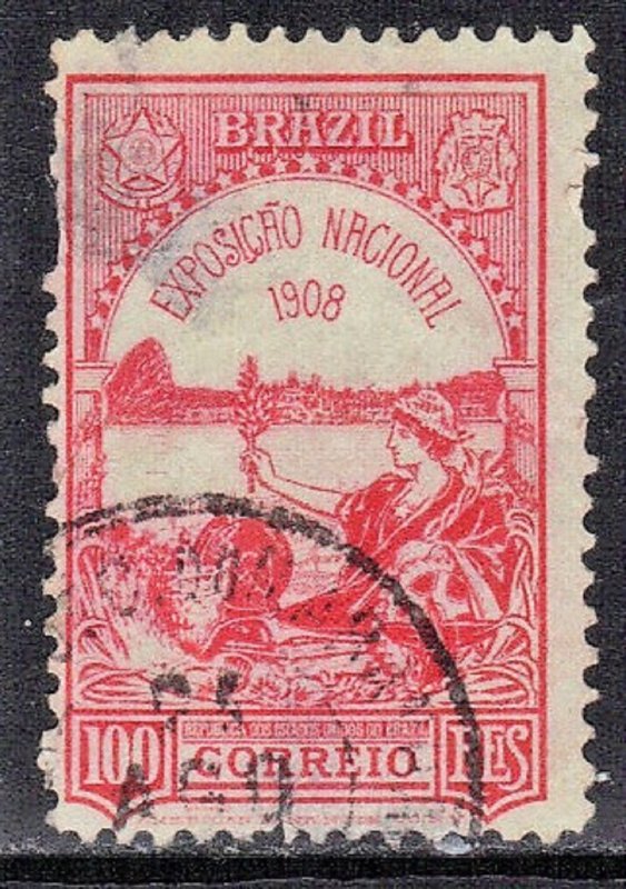 BRAZIL  SC# 189   USED  1908  NATIONAL EXPO.   SEE SCAN