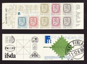 Finland 712a MNH 1985 Coats of Arms Complete Booklet