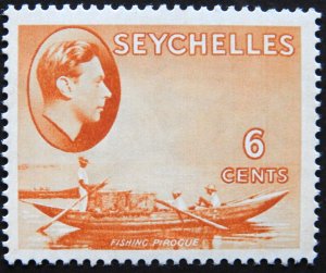 Seychelles 1938 GVI Six Cents SG 137 mint