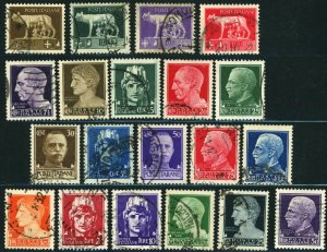 ITALY #213-222 #223-231 Postage Stamp Collection EUROPE 1929-42 Used