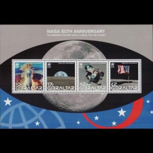 GIBRALTAR 2008 - Scott# 1157 S/S NASA Space NH