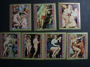 GUINEA EQUATORIAL STAMP : WORLD FAMOUS PAINTING MNH LARGE STAMP SET. RARE;