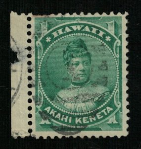 Stamp 1882 - 1886 Hawaii USA Akahi Keneta 1c (ТS-2141)