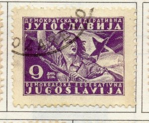 Yugoslavia 1945-47 Early Issue Fine Used 9d. NW-117231