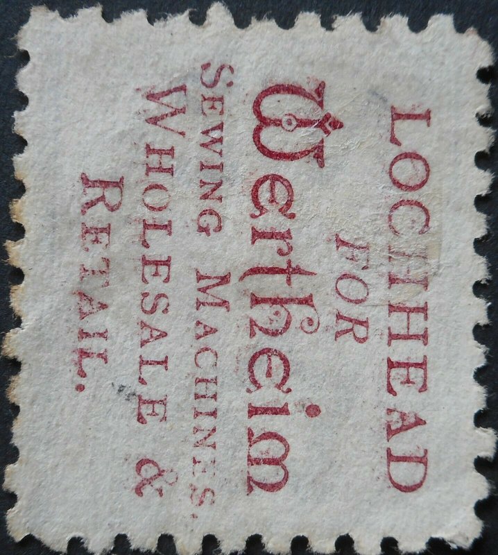 New Zealand 1893 2d with Lochhead's Machines 1st Setting advert SG 219d used