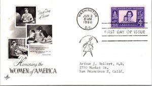 FDC 1960 SC #1152 Artcraft Cachet - Washington DC - Single - F77213