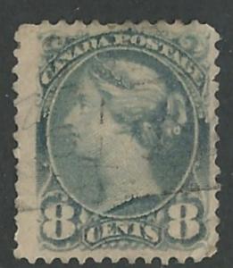 Canada # 44a  8-cent Victoria blue gray  1893    (1)  Used