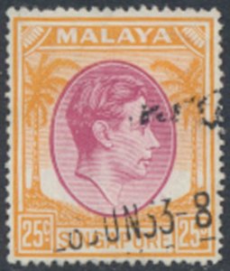 Singapore Malaya    SC# 14a   Used  perf 18  see details & scans