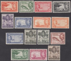 Cayman Islands 100-111, 114-115, SG115-126 MNH / MVLH (see Details) CV $86.70