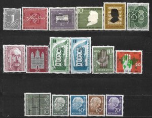 COLLECTION LOT OF 17 GERMANY 1955+ MH STAMPS CV+ $44