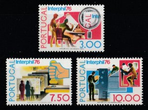 1976 PORTUGAL Interphil 76 International Exhibition Philadelphia MNH** Set 18604-