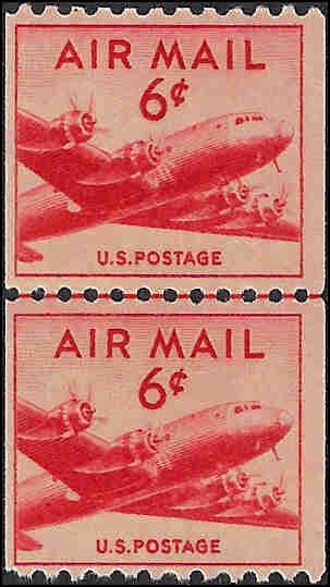 C41 Mint,OG,NH... Line Pair... SCV $14.00