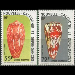 NEW CALEDONIA 1985 - Scott# 521-2 Sea Shells Set of 2 NH