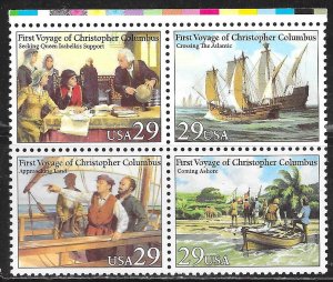 USA 2620-2623: 29c Columbus Voyage, MNH, VF