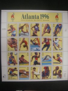 Scott 3068,  32c 1996 Olympic Summer Games - MNH sheet of 20 - S11111