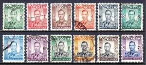 Southern Rhodesia - Scott #42//53 - Used - Short set of 12 - SCV $22