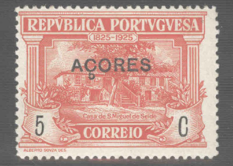 Azores Scott 241 MH* from 1925 Castello-Branco issue